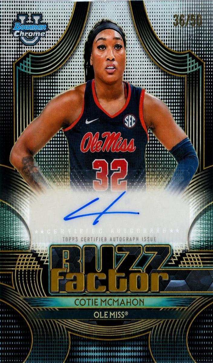 2025 Bowman Basketball Gold Refractor Cotie McMahon #BZA-CM