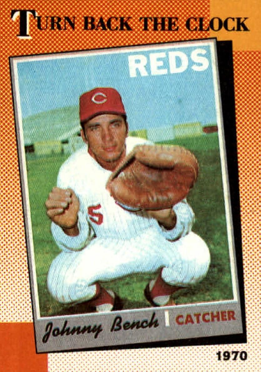 1990 Topps Baseball Johnny Bench #664