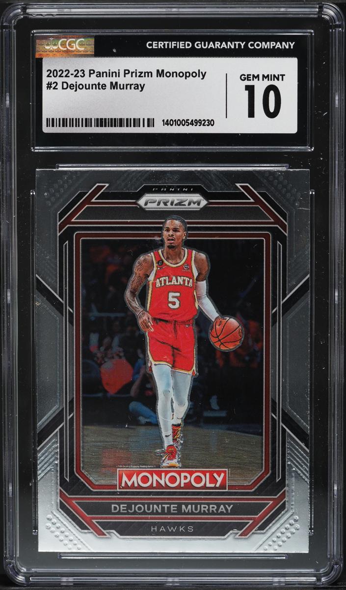 2022 Panini Prizm Monopoly Basketball Dejounte Murray #2 CGC 8.5