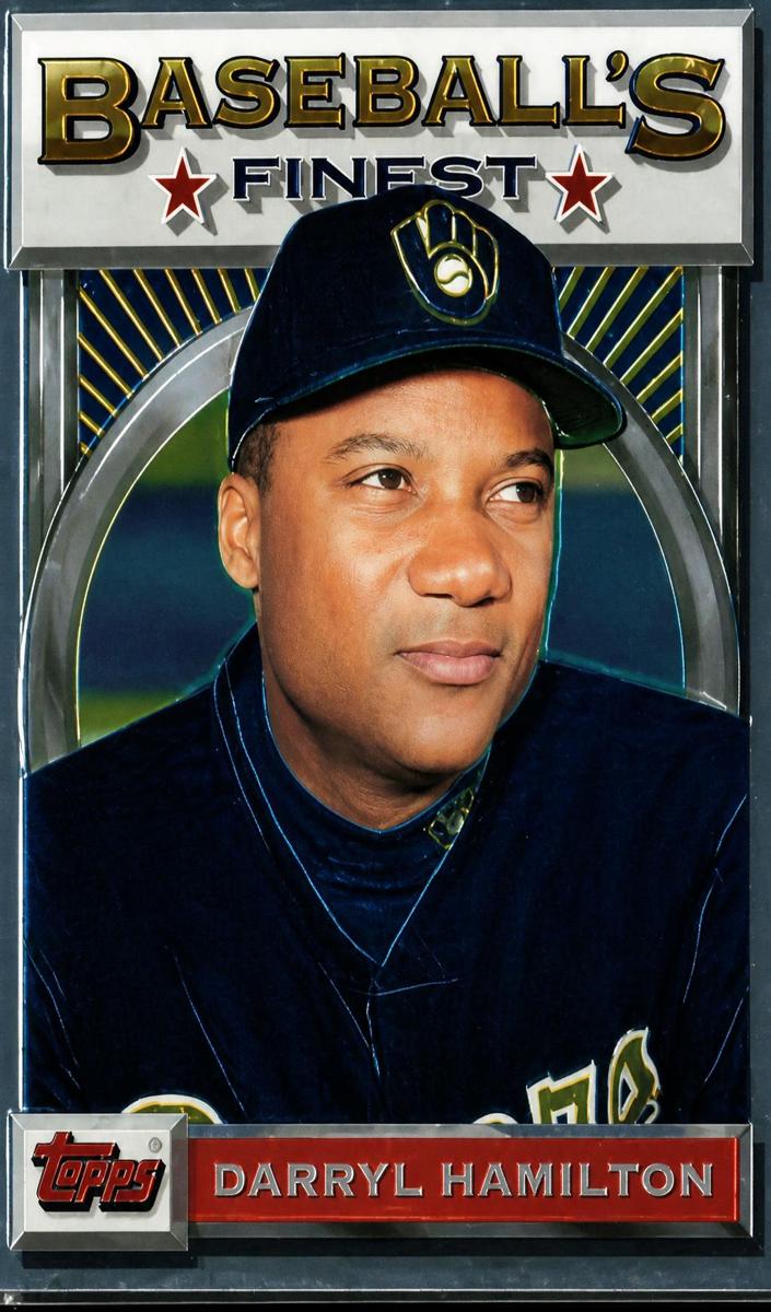 1993 Topps Finest Baseball Darryl Hamilton #45 PSA 9
