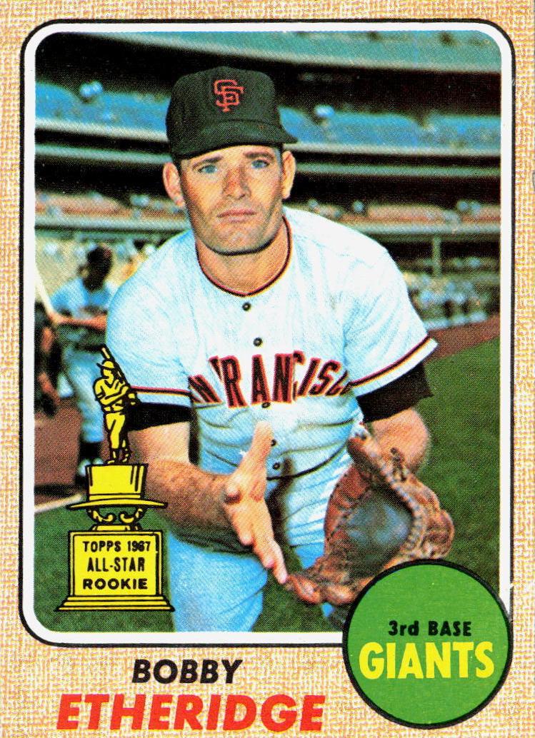 1968 Topps Baseball Bobby Etheridge #126 PSA 7.5