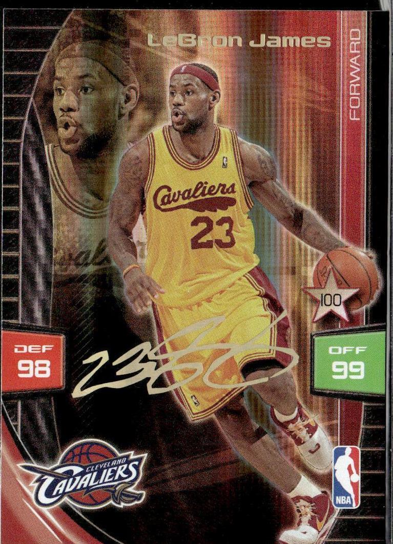 2009 Panini Adrenalyn XL Basketball Extra Signature LeBron James #NNO PSA 9