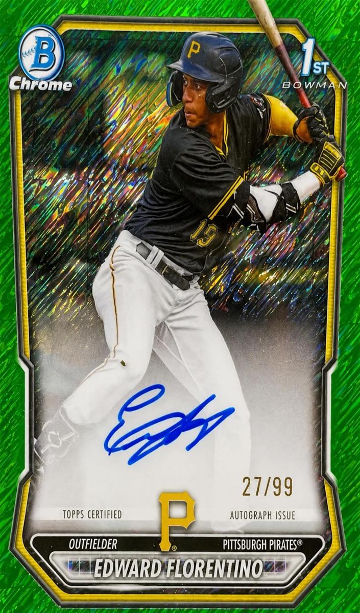 2026 Bowman Baseball Green Shimmer Refractor Edward Florentino #CPA-EF