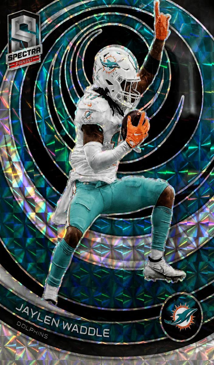 2023 Panini Spectra Football Interstellar Jaylen Waddle #56 PSA 10