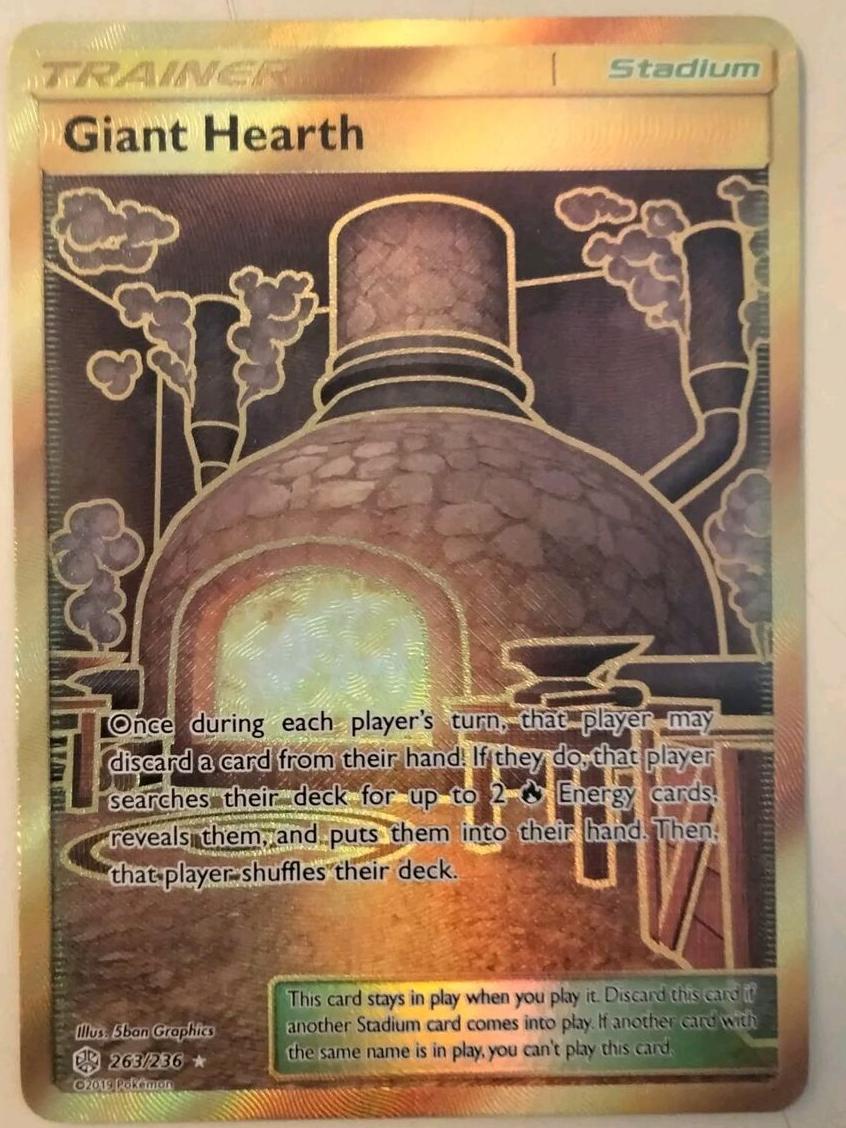 2019 Pokemon Sun & Moon Cosmic Eclipse Giant Hearth #263 PSA 10