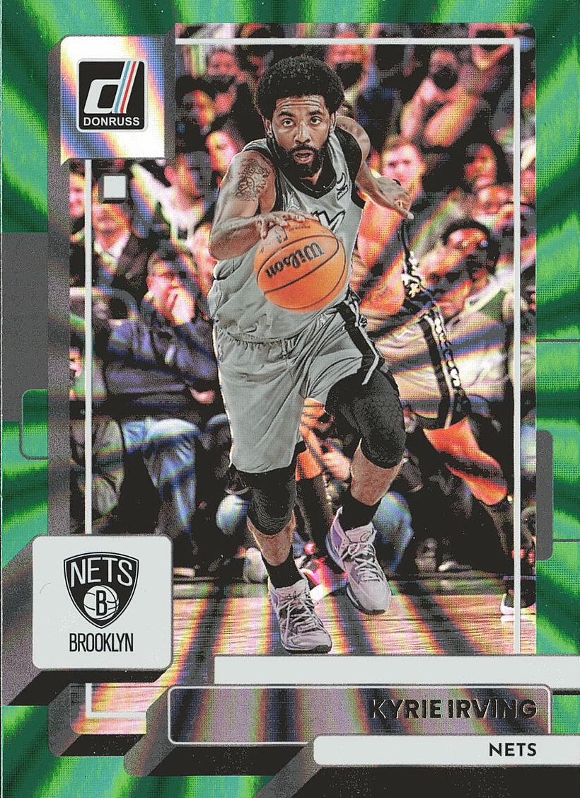 2022 Panini Donruss Basketball Holo Green Laser Kyrie Irving #7 PSA 10
