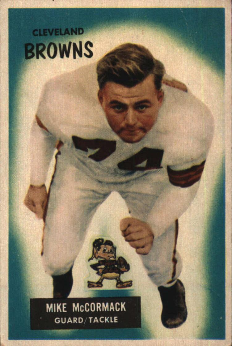 1955 Bowman Football Mike McCormack #2 PSA 5.5