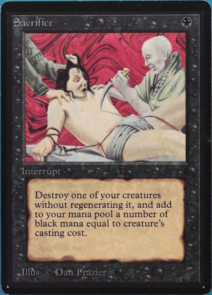 1993 Magic The Gathering Beta Sacrifice #NNO BGS 8