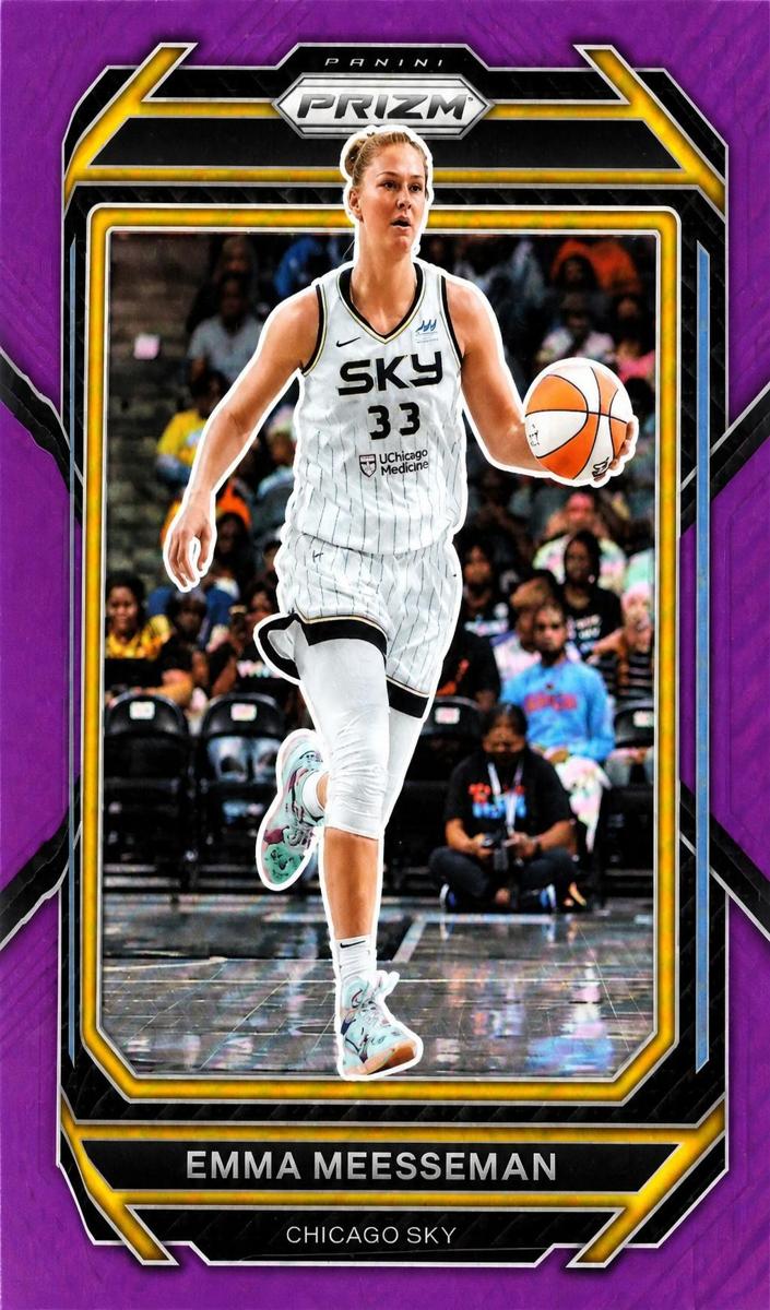2023 Panini Prizm WNBA Basketball Purple Emma Meesseman #41