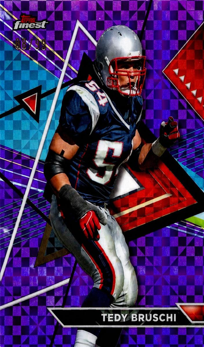 2023 Topps Composite Football Purple Refractor Tedy Bruschi #214