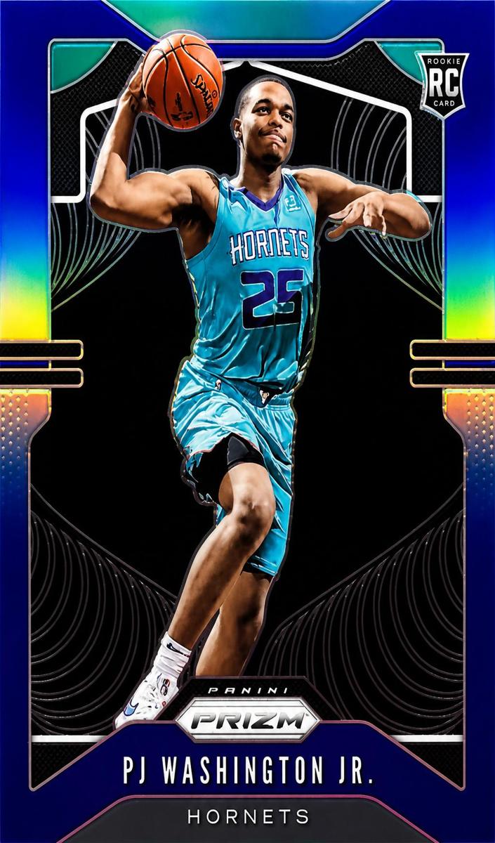 2019 Panini Prizm Basketball Prizm Blue PJ Washington Jr. #258 PSA 9