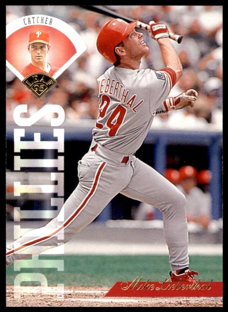 1995 Leaf Baseball Mike Lieberthal #65