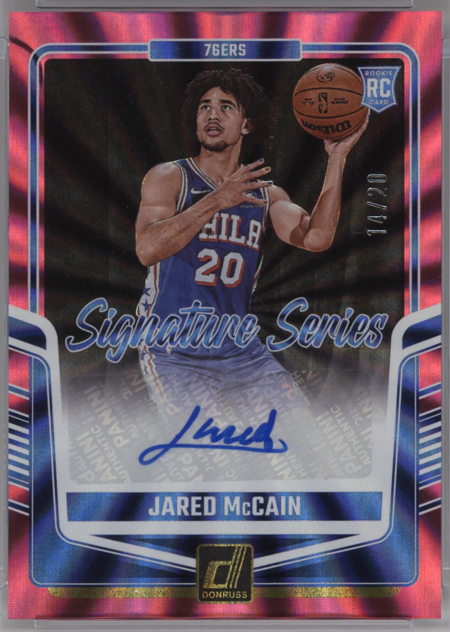 2024 Panini Donruss Basketball Pink Laser Jared McCain #SS-JMC