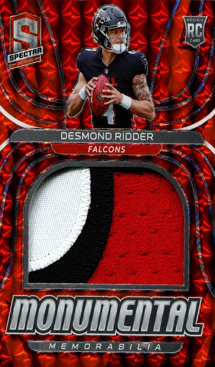2022 Panini Spectra Football Neon Orange Desmond Ridder #MME-DRI