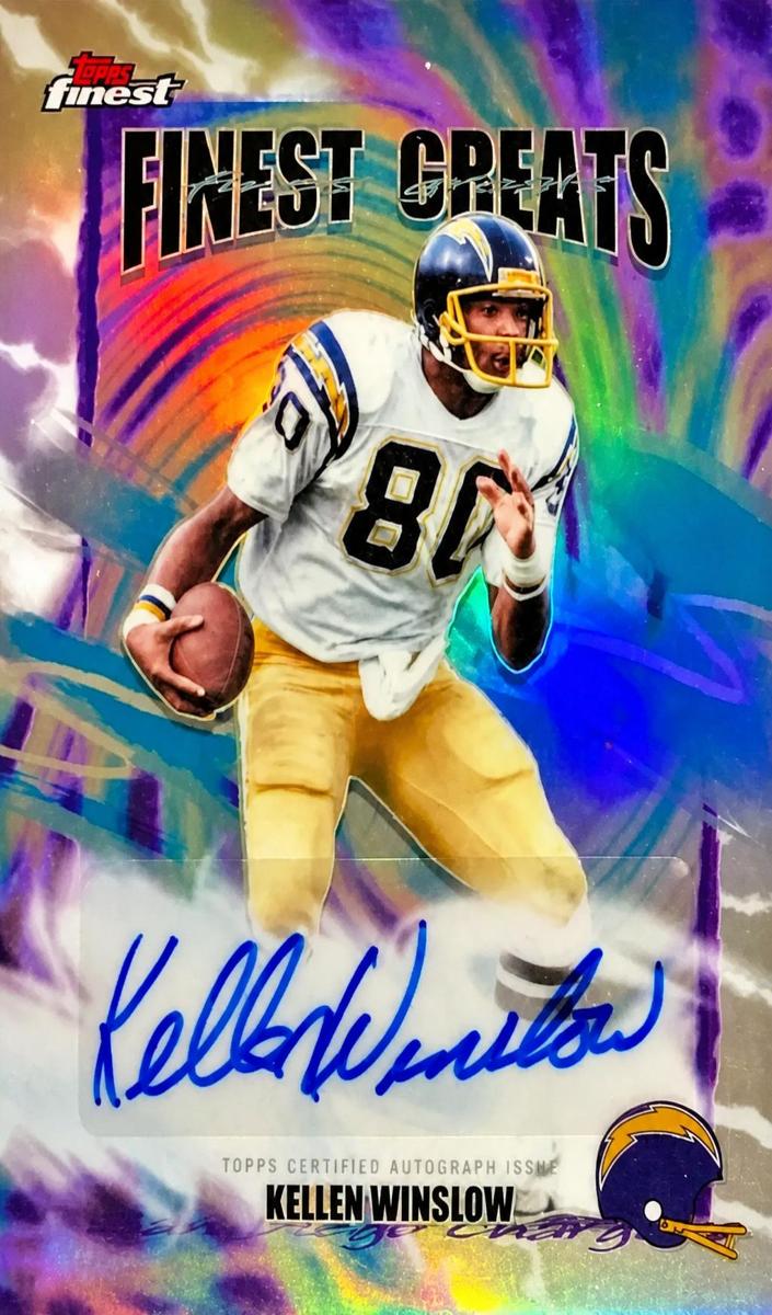 2025 Topps Finest Football Refractor Kellen Winslow #FGA-KW