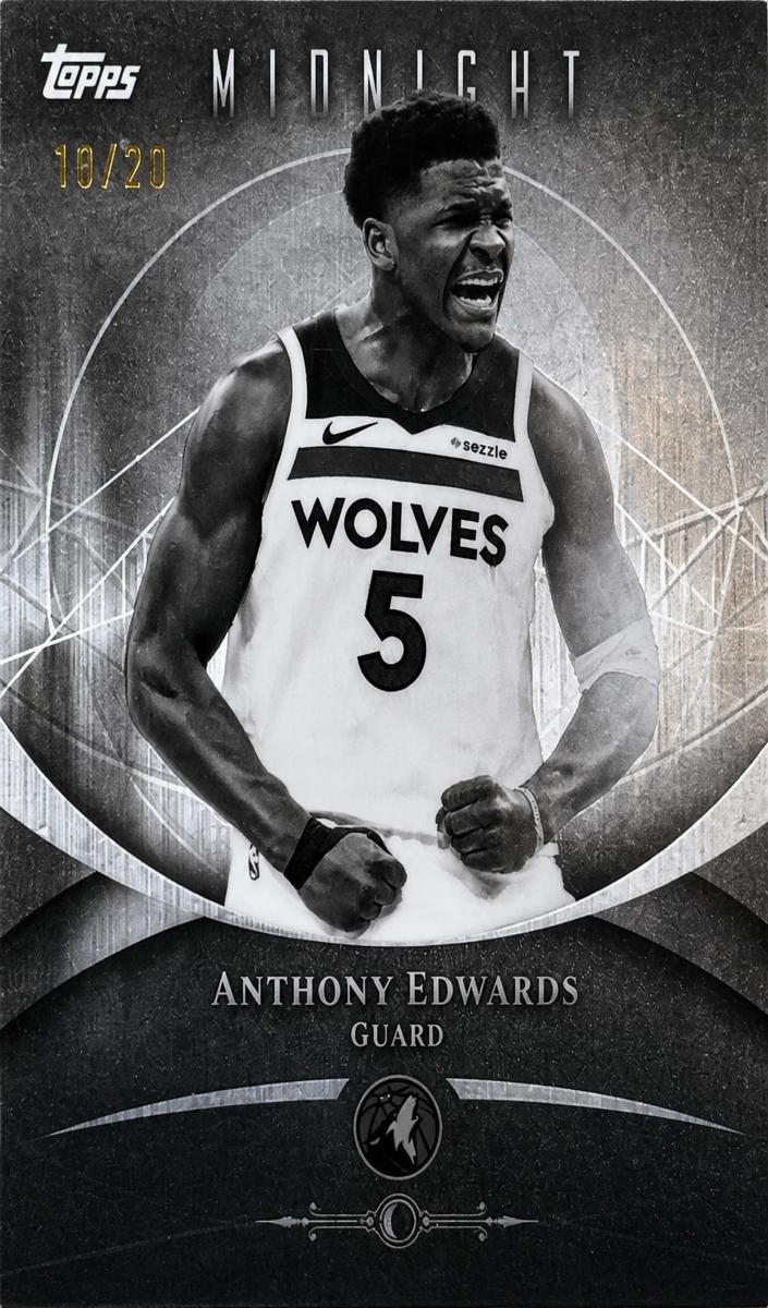 2025 Topps Midnight Basketball Equinox Anthony Edwards #MF-1