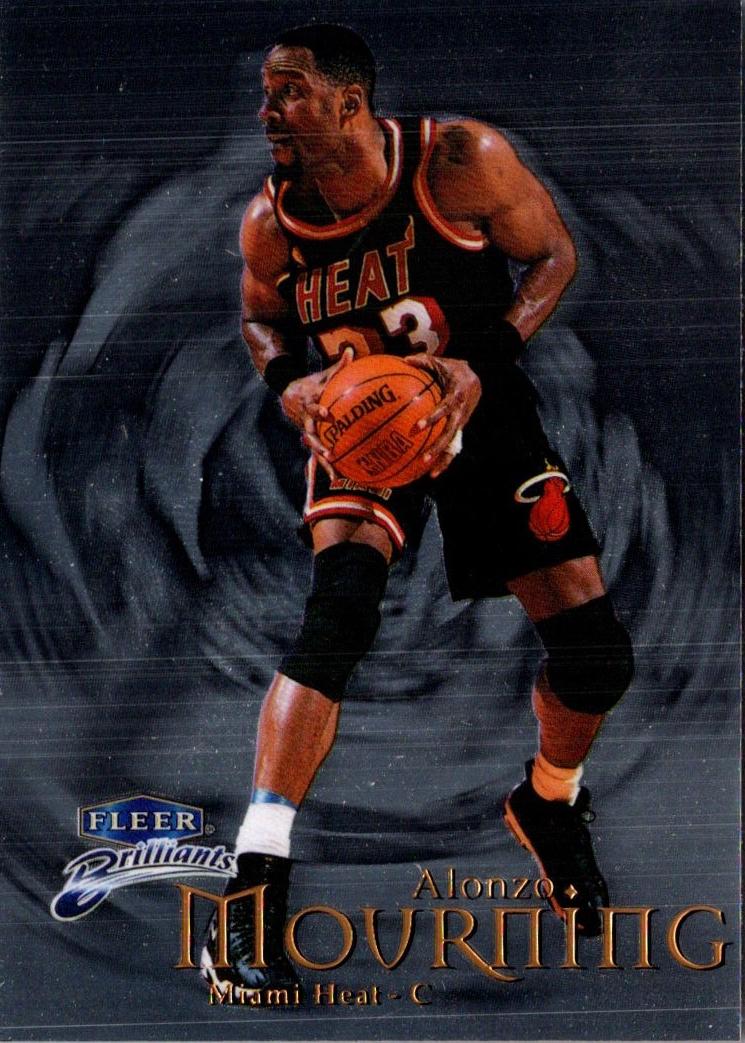 1998 Fleer Brilliants Basketball Alonzo Mourning #92