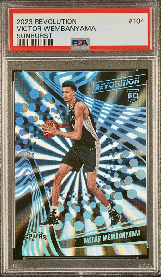 2023 Panini Revolution Basketball Sunburst Victor Wembanyama #104 PSA 9