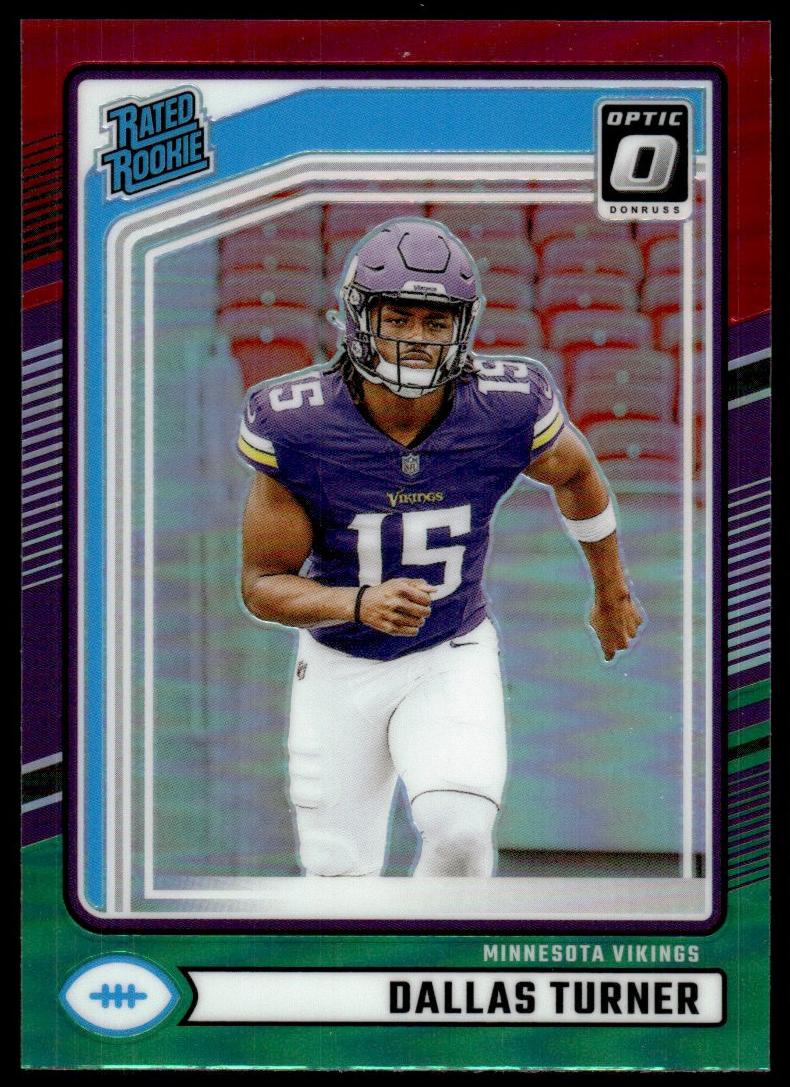 2024 Panini Donruss Football Red and Green Dallas Turner #331