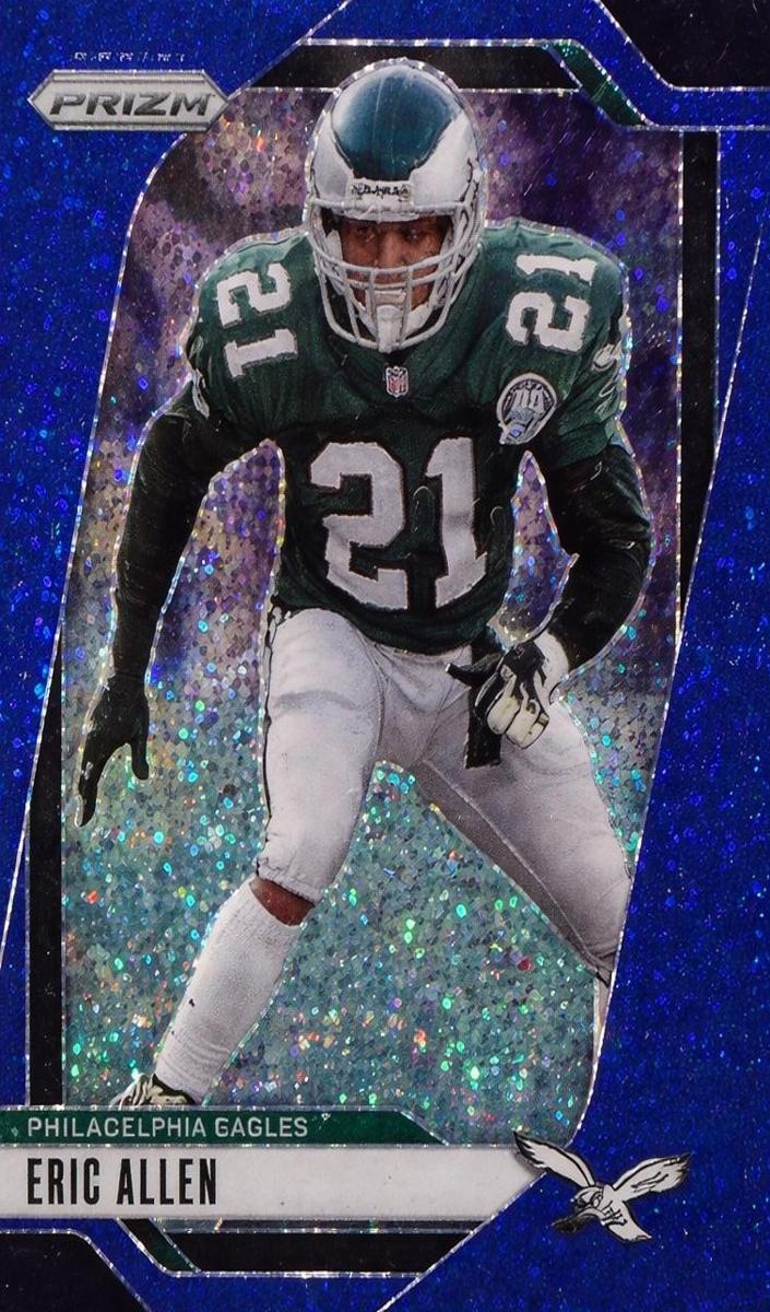 2024 Panini Prizm Football Blue Sparkle Eric Allen #237 PSA 9