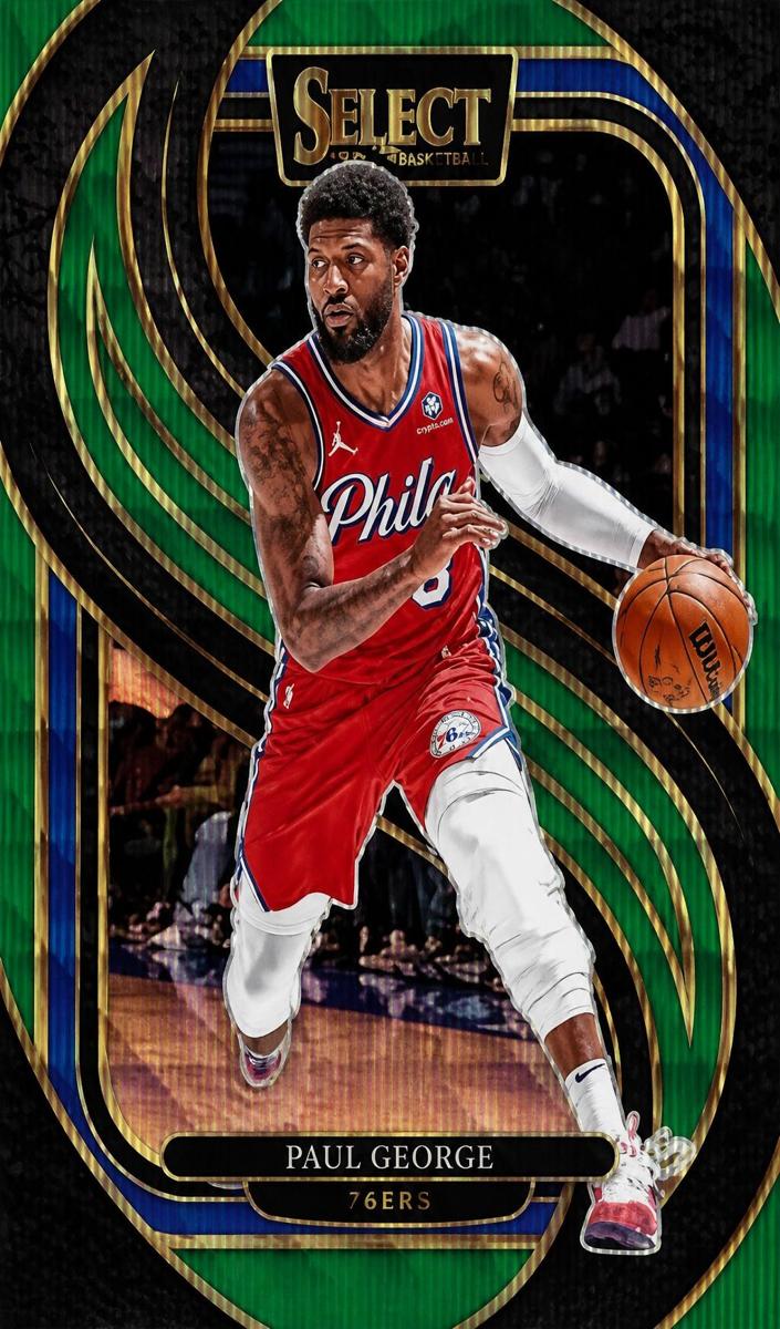 2024 Panini Select Basketball Green Wave Paul George #159