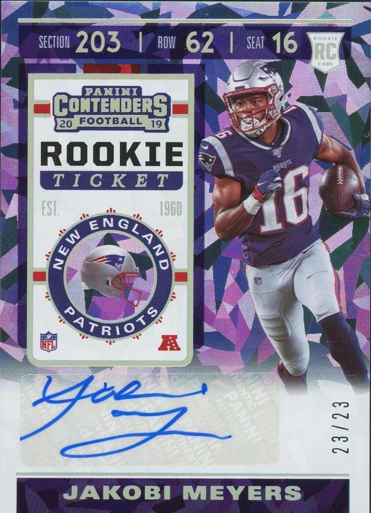 2019 Panini Contenders Football Cracked Ice Jakobi Meyers #183