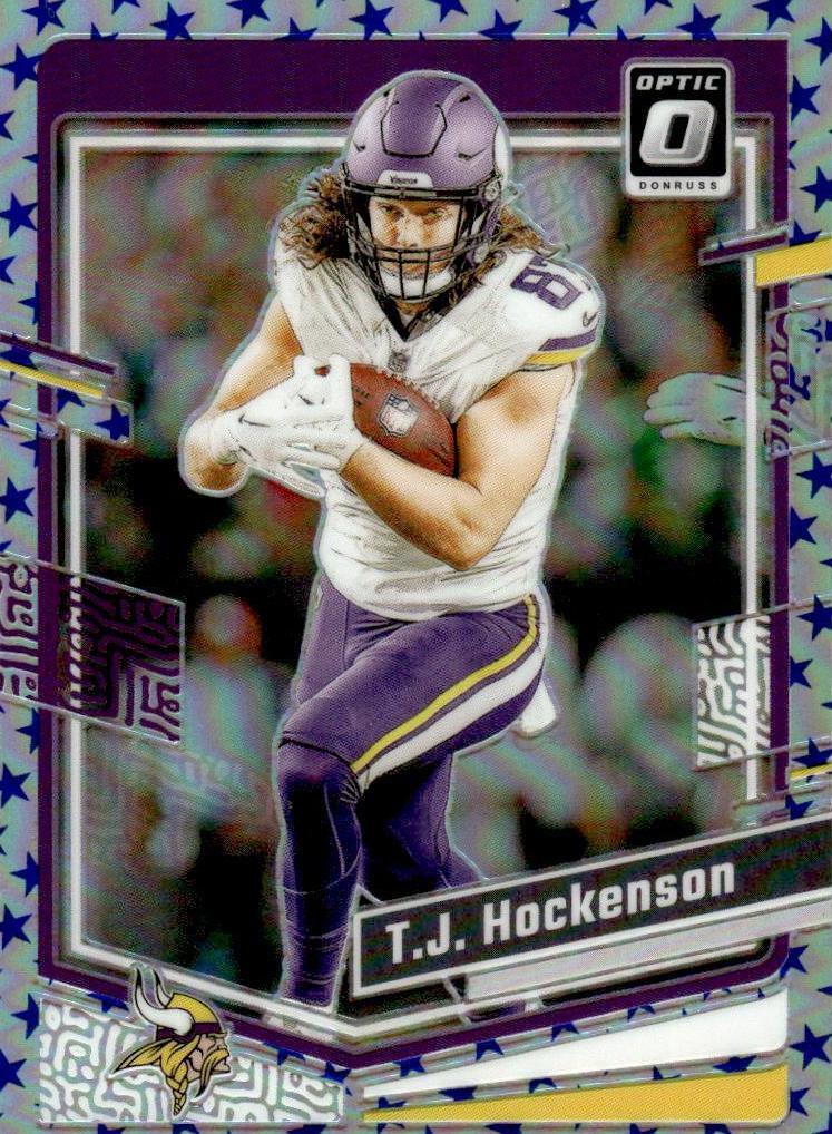 2023 Donruss Optic Football Stars T.J. Hockenson #127 PSA 9
