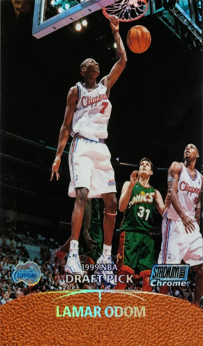 1999 Topps Stadium Club Basketball Refractor Lamar Odom #SCC18 PSA 10