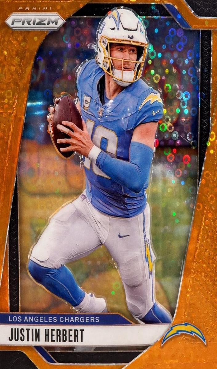 2024 Panini Prizm Football Disco Justin Herbert #157 PSA 9