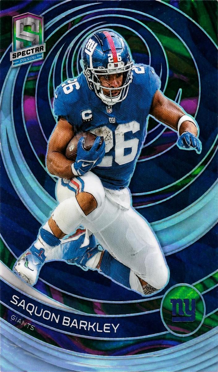 2023 Panini Spectra Football Neon Marble Saquon Barkley #73