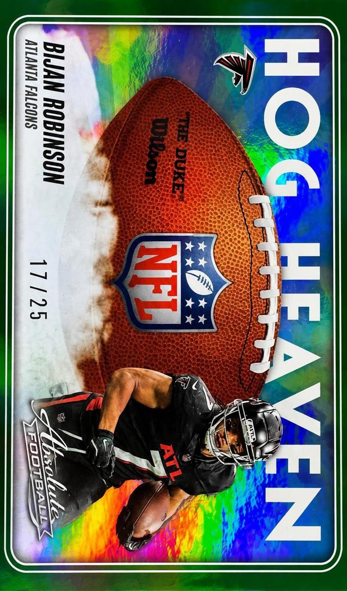 2025 Panini Absolute Football Spectrum Green Bijan Robinson #HH-BRN