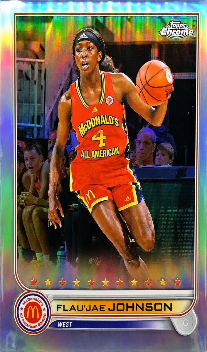 2022 Topps Chrome McDonald's All American Basketball Refractor Flau'jae Johnson #45