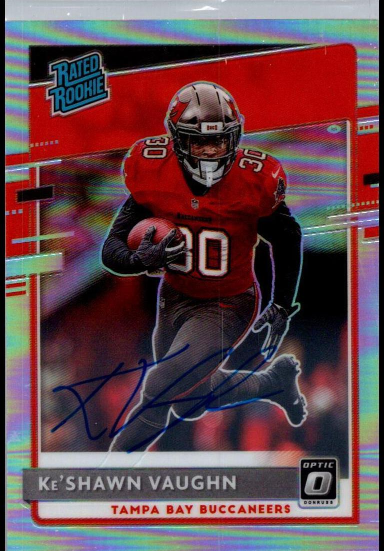 2020 Donruss Optic Football Holo Ke'Shawn Vaughn #186 PSA 9