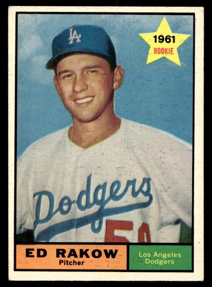 1961 Topps Baseball Ed Rakow #147 PSA 6