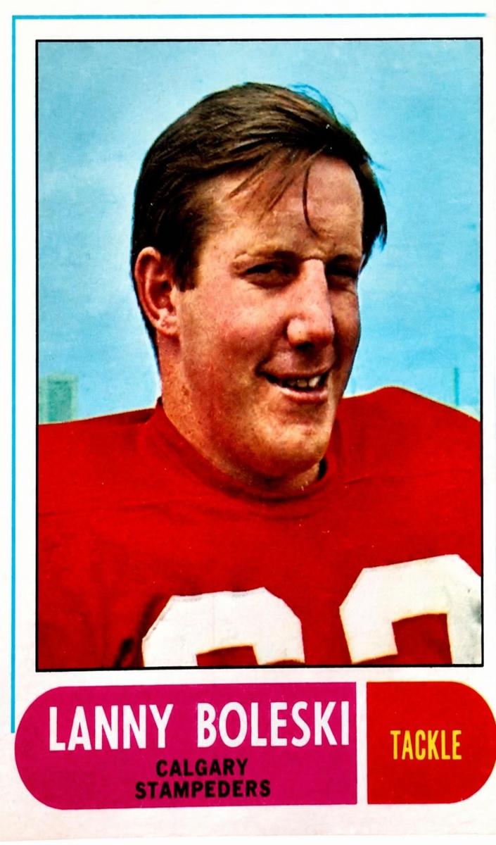 1968 O-Pee-Chee CFL Football Lanny Boleski #77