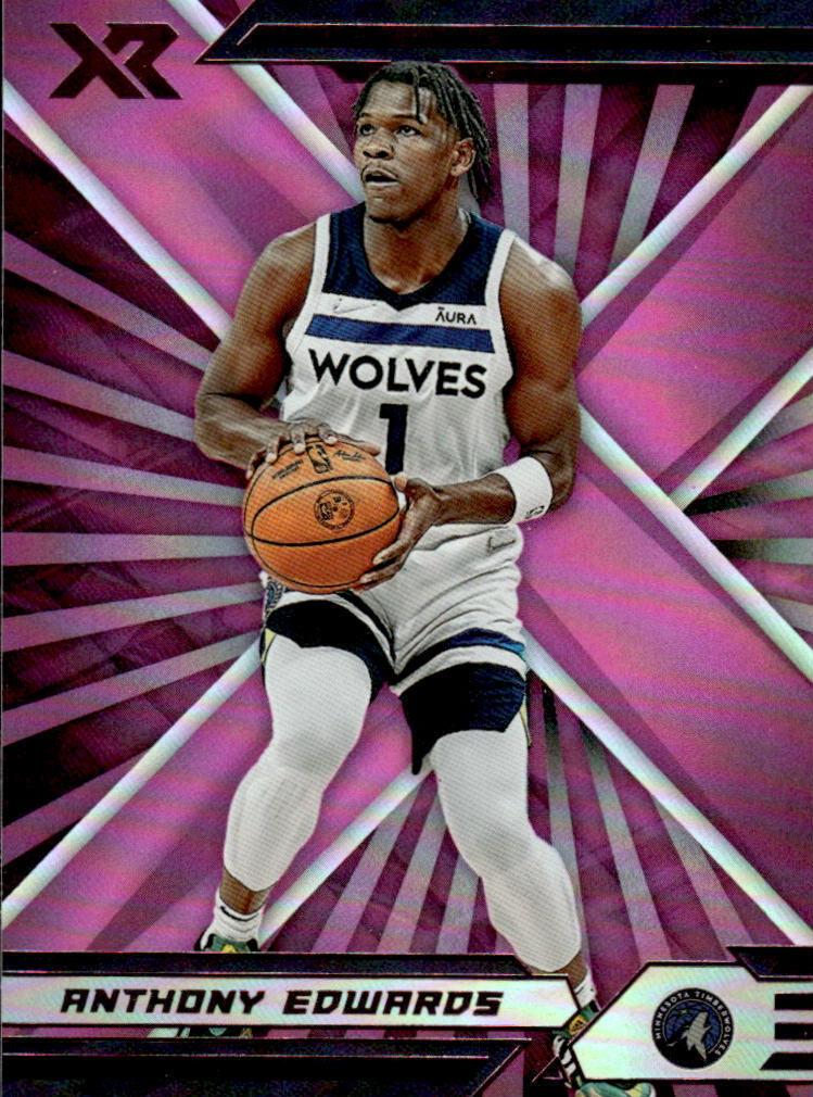 2021 Panini Chronicles Basketball Pink Anthony Edwards #394 PSA 8