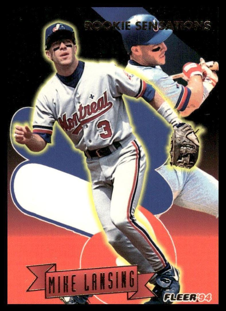 1994 Fleer Baseball Mike Lansing #10