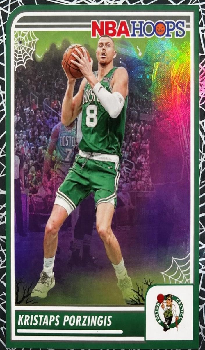 2023 Panini Haunted Hoops Basketball Holo Webs Kristaps Porzingis #2