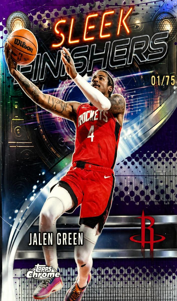 2025 Topps Chrome Basketball Purple Refractor Jalen Green #SF-6