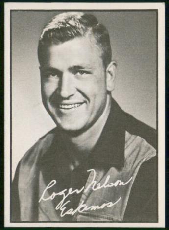 1961 Topps CFL Football Roger Nelson #38 PSA 8
