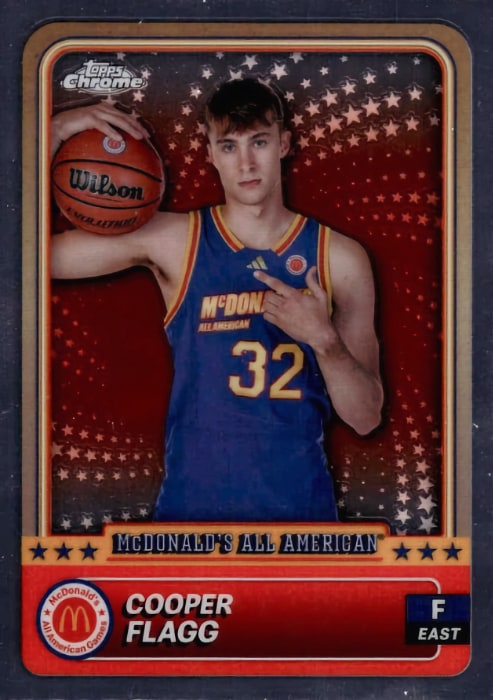 2024 Topps Chrome McDonald's All American Basketball Cooper Flagg #78 PSA 10