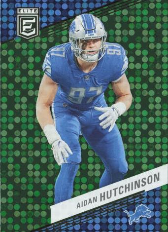 2023 Donruss Elite Football Green Disco Aidan Hutchinson #6