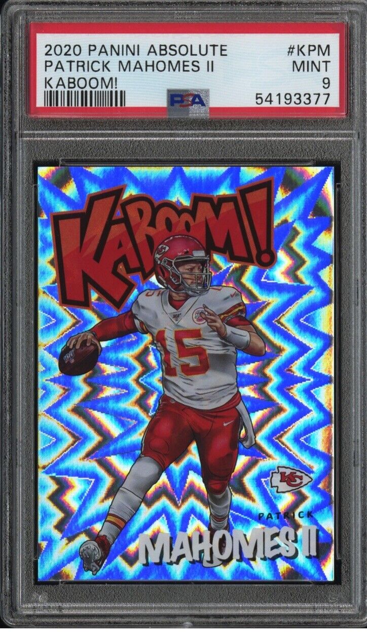 2020 Panini Absolute Football Patrick Mahomes II #KPM PSA 10