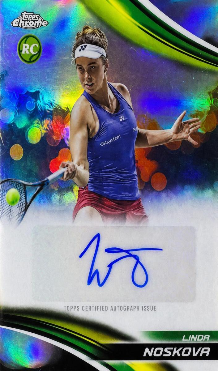 2025 Topps Chrome Tennis Refractor Linda Noskova #CA-LNA
