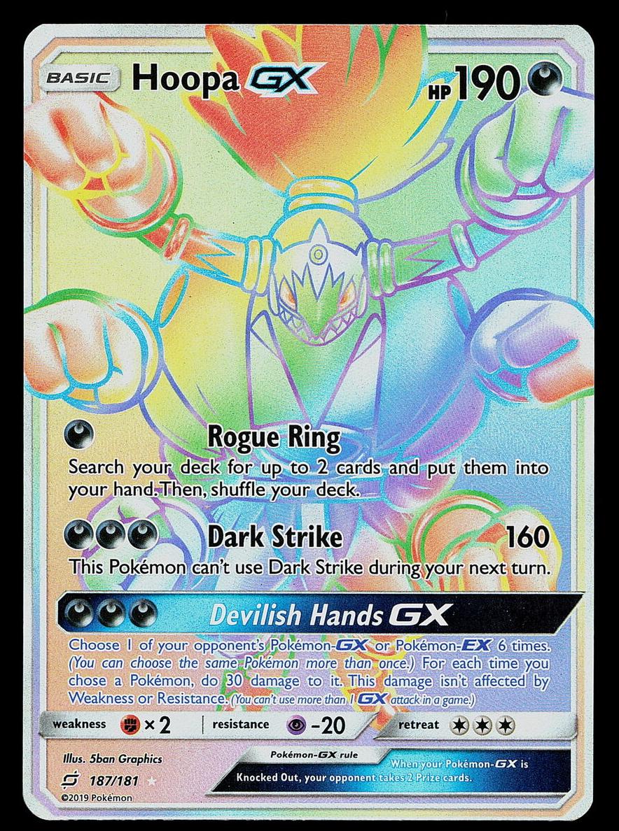 2019 Pokemon Sun & Moon Team Up Hoopa #187