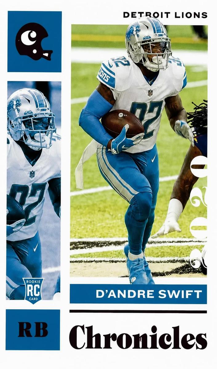 2020 Panini Chronicles Football Bronze D'Andre Swift #32 PSA 9