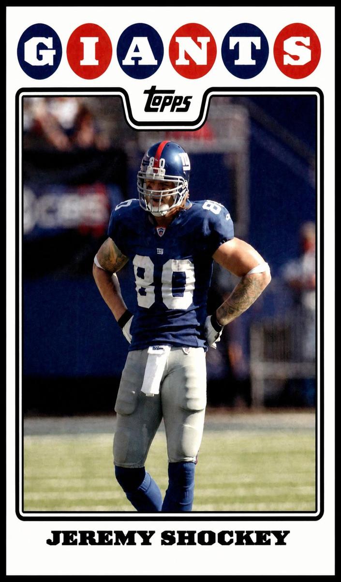 2008 Topps Football Jeremy Shockey #181 PSA 10