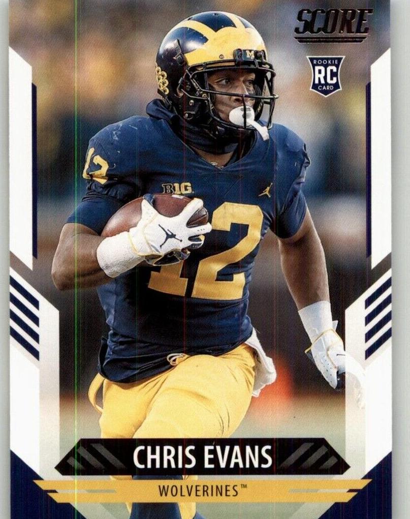 2021 Panini Score Football Chris Evans #380