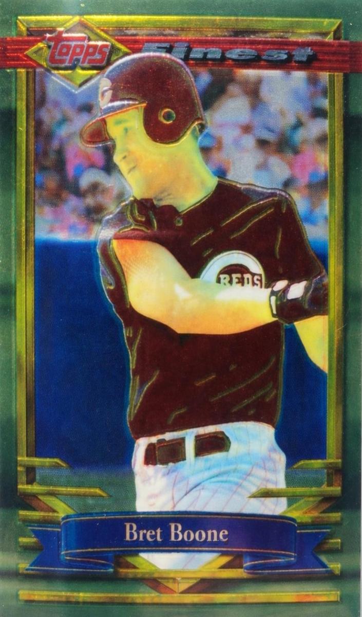 1994 Topps Finest Baseball Refractor Bret Boone #386