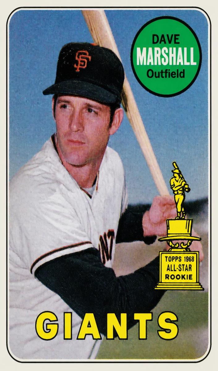 1969 Topps Baseball White Letters Dave Marshall #464 SGC 7
